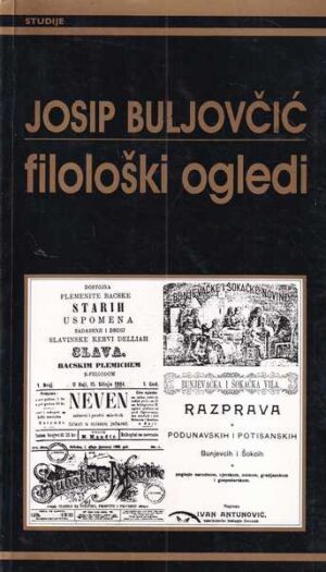 josip buljovčić: filološki ogledi