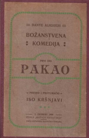 dante alighieri: božanstvena komedija 1-2