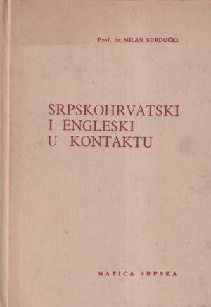 milan surdučki: srpskohrvatski i engleski u kontaktu