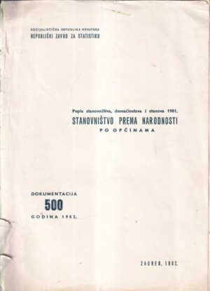 grupa autora: popis stanovništva domaćinstva i stanova 1981. stanovništvo prema narodnosti po općinama