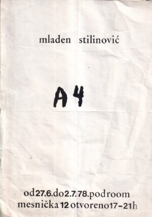 mladen stilinović: a4