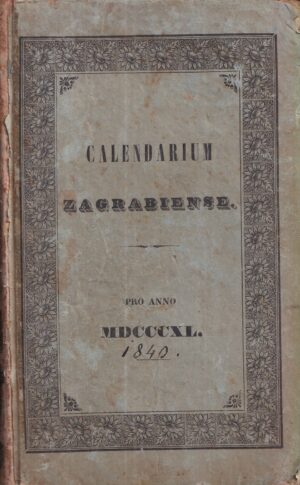 calendarium zagrabiense 1840.