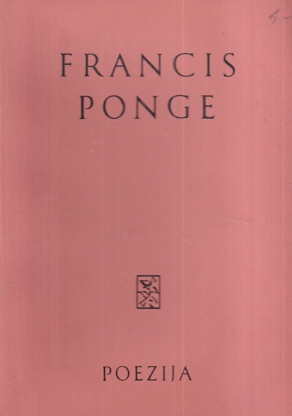 francis ponge: poezija