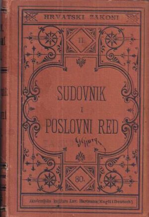 hrvatski zakoni ii sudovnik i poslovni red