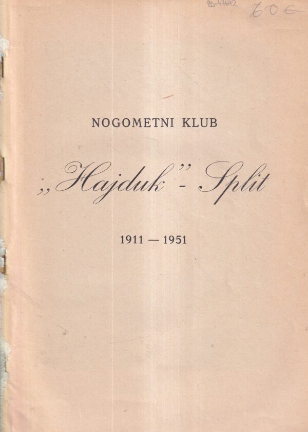 nogometni klub hajduk-split 1911-1951