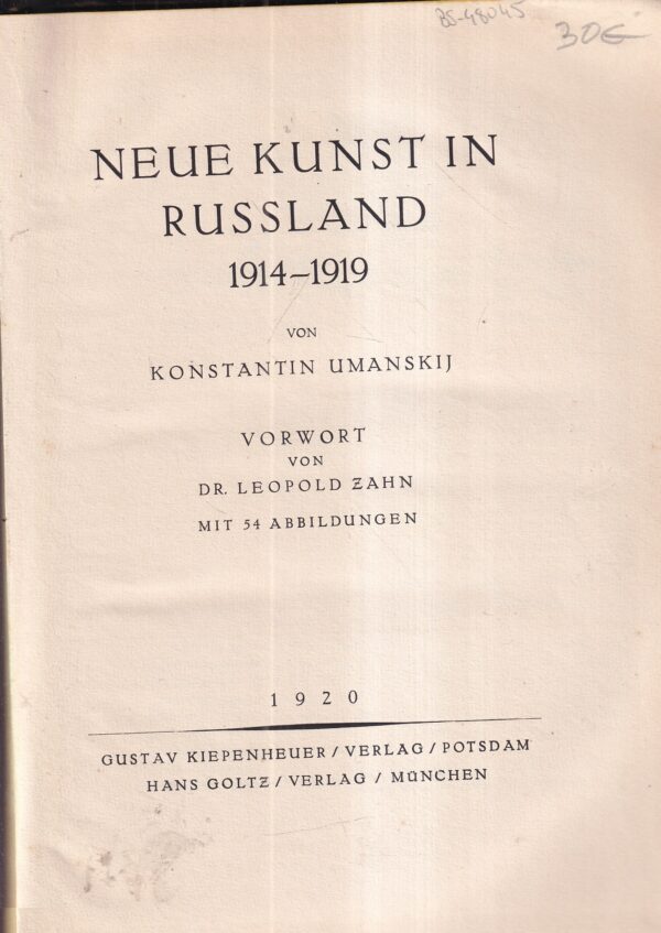 konstantin umanskij: neue kunst in russland