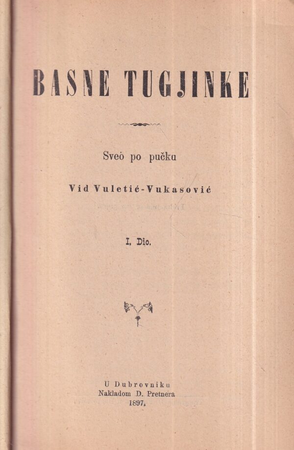 vid vuletić-vukasović: basne tuđinke