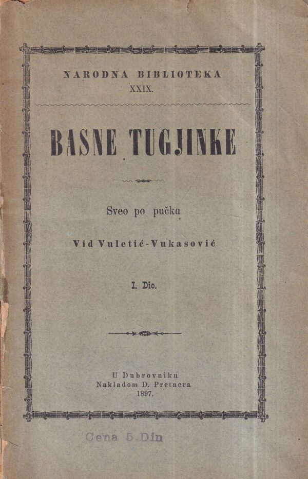 vid vuletić-vukasović: basne tugjinke