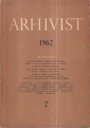 edib hasanagić: arhivist 1962