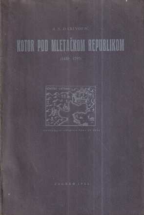 a. s. dabinović: kotor pod mletačkom republikom