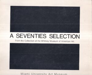 david berreth: a seventies selection