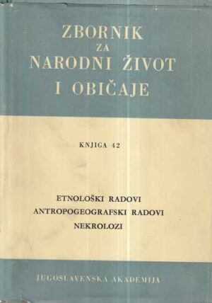 zbornik za narodni život i običaje južnih slavena