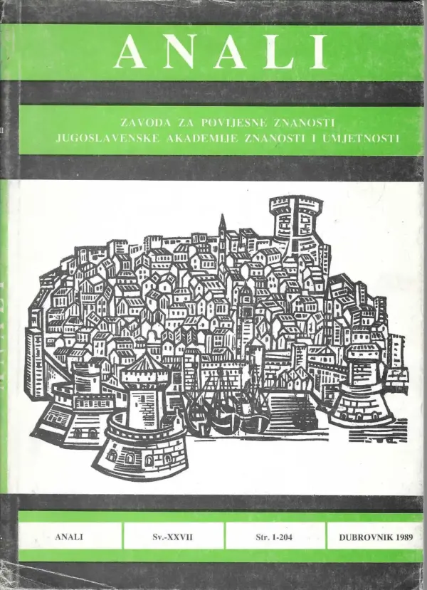 vladimir stipetić: anali zavoda za povijesne znanosti svezak-xxvii