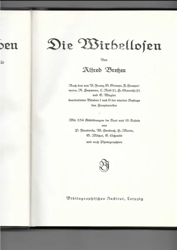 alfred brehms: brehms tierleben 1-4