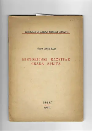 Ćiro Čićin-Šain: historijski razvitak grada splita