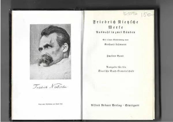 friedrich nietzsche: werke