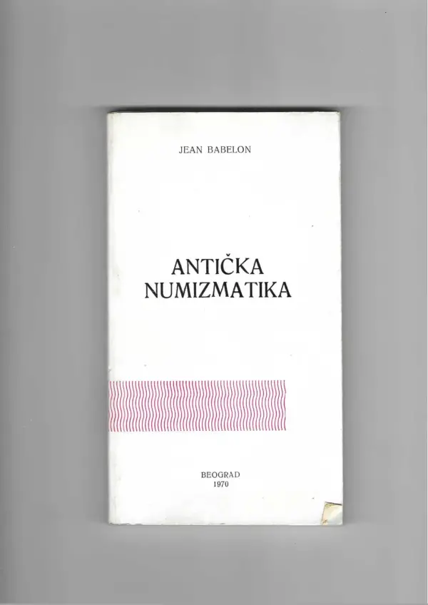 jean babelon: antička numizmatika