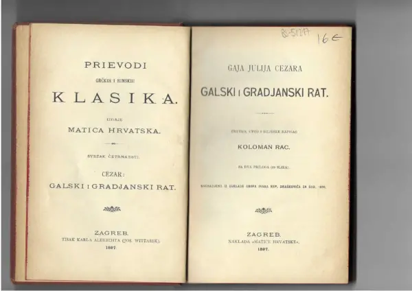 koloman rac: prievodi grčkih i rimskih klasika xiv.