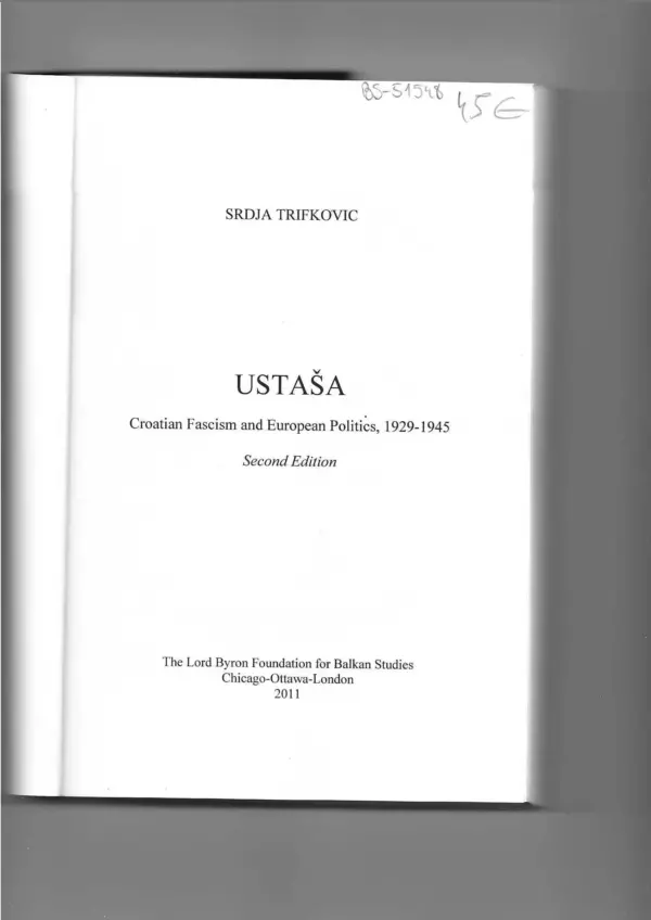 srdja trifković: ustaša