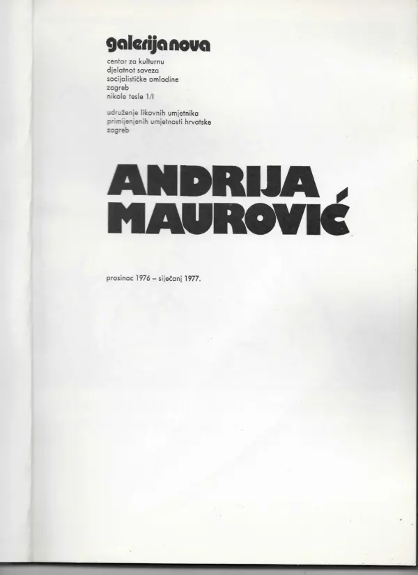 skupina autora: andrija maurović