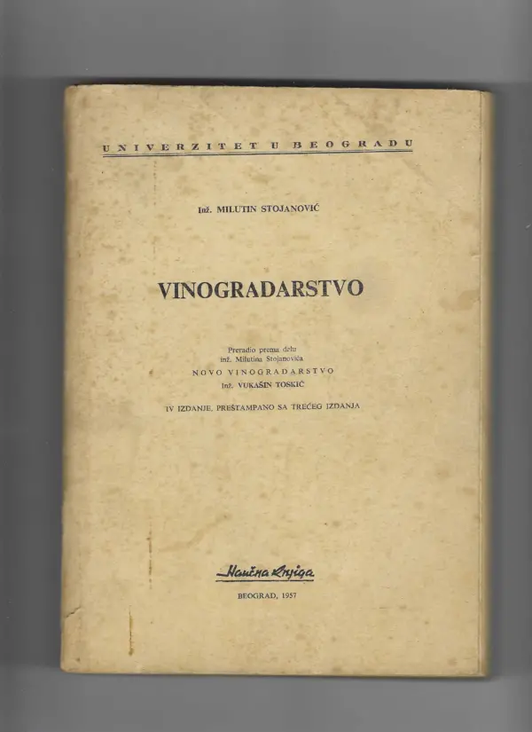 milutin stojanović: vinogradarstvo