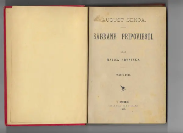 august Šenoa: sabrane pripoviesti sv.5