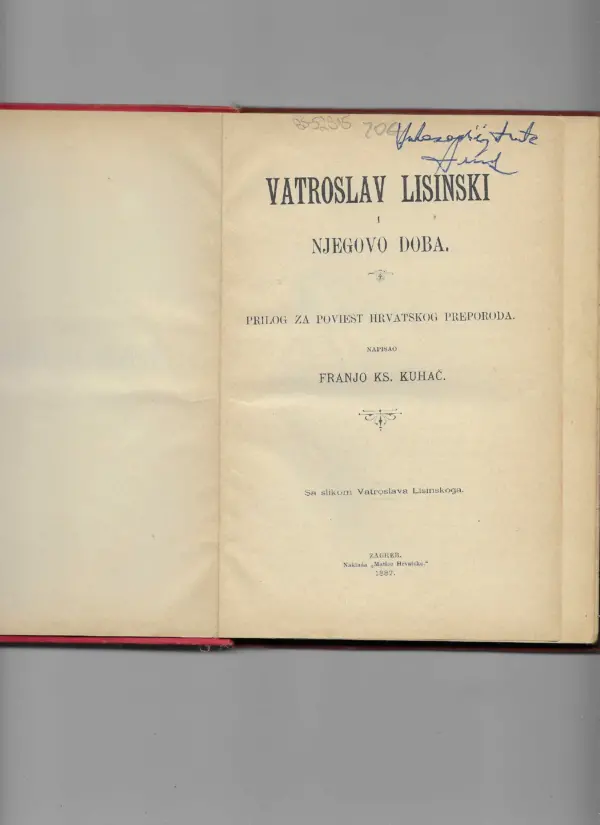 franjo ks. kuhač: vatroslav lisinski i njegovo doba