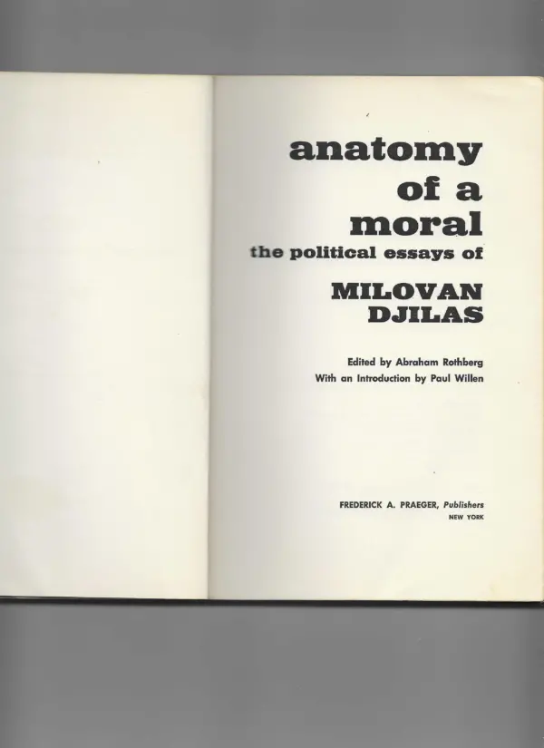 milovan Đilas: anatomy of a moral