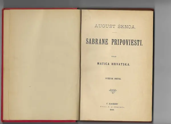 august Šenoa: sabrane pripoviesti sv. 2