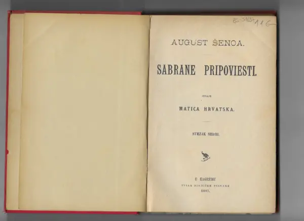 august Šenoa: sabrane pripoviesti sv. 7