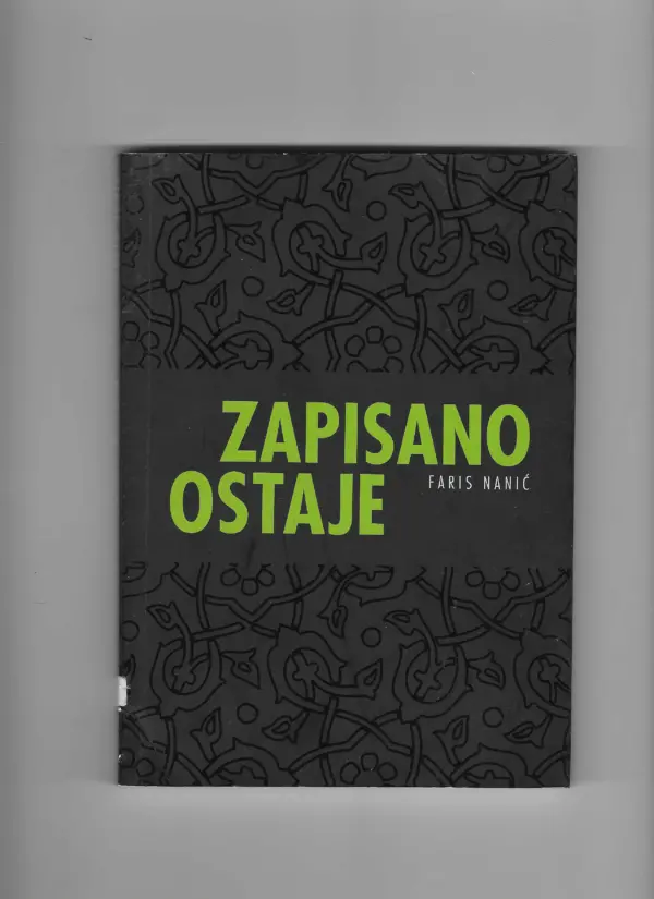 faris nanić: zapisano ostaje