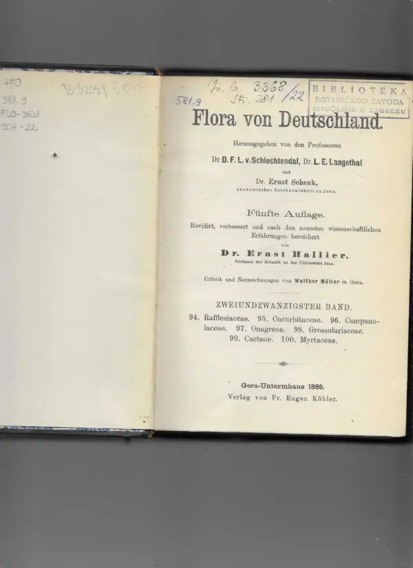 skupina autora: flora von deutschland sv. 22