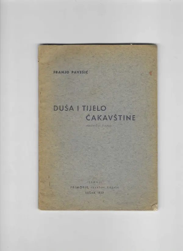 franjo pavešić: duša i tijelo čakavštine