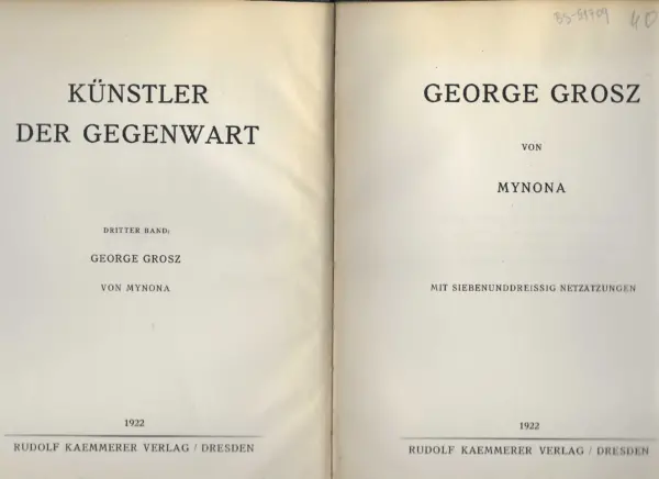 george grosz-künstler der gegenwart