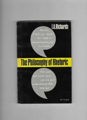 i. a. richards: the philosophy of rhetoric