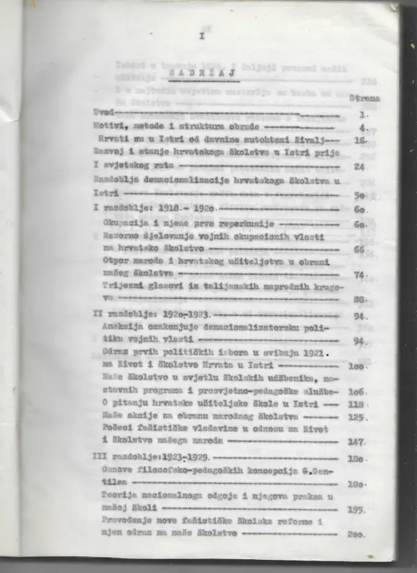 mate demarin: hrvatsko školstvo u istri u doba denacionalizacije i otpora za njegovo očuvanje(1918.-1943.)