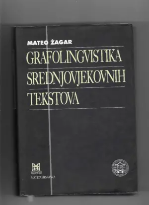 mateo Žagar: grafolingvistika srednjovjekovnih tekstova