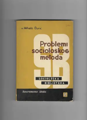 mihailo Đurić: problemi sociološkog metoda
