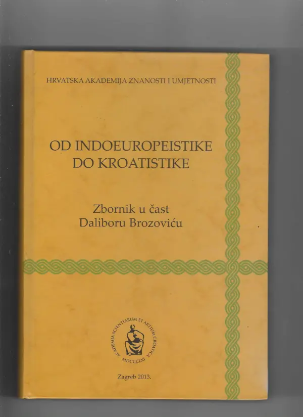 od indoeuropeistike do kroatistike