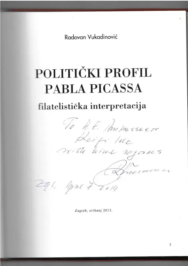 radovan vukadinović: politički profil pabla picassa (s potpisom)