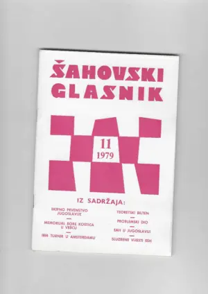 Šahovski glasnik broj 11, 1979