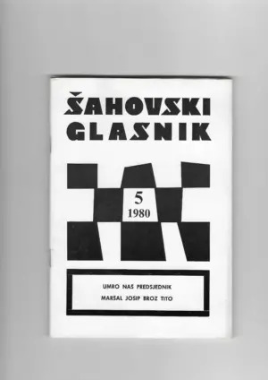 Šahovski glasnik broj 5, 1980