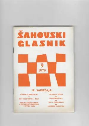 Šahovski glasnik broj 9, 1979