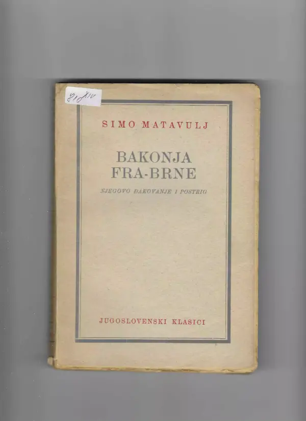 simo matavulj: bakonja fra-brne