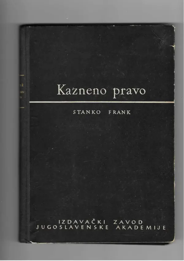 stanko frank: kazneno pravo