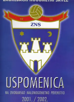 zns: uspomenica na dvoransko malonogometno prvenstvo 2001./2002.
