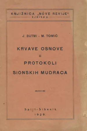 j. butmi - m. tomić: krvave osnove ili protokoli sionskih mudraca