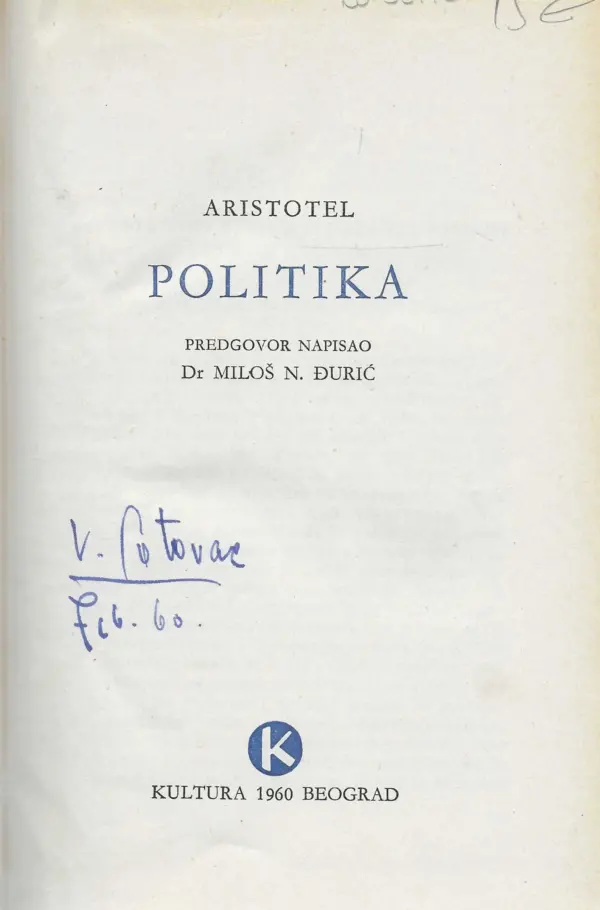 aristotel: politika