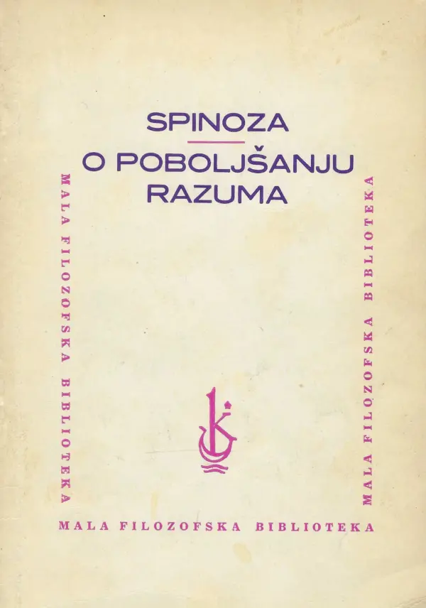 spinoza: o poboljšanju razuma