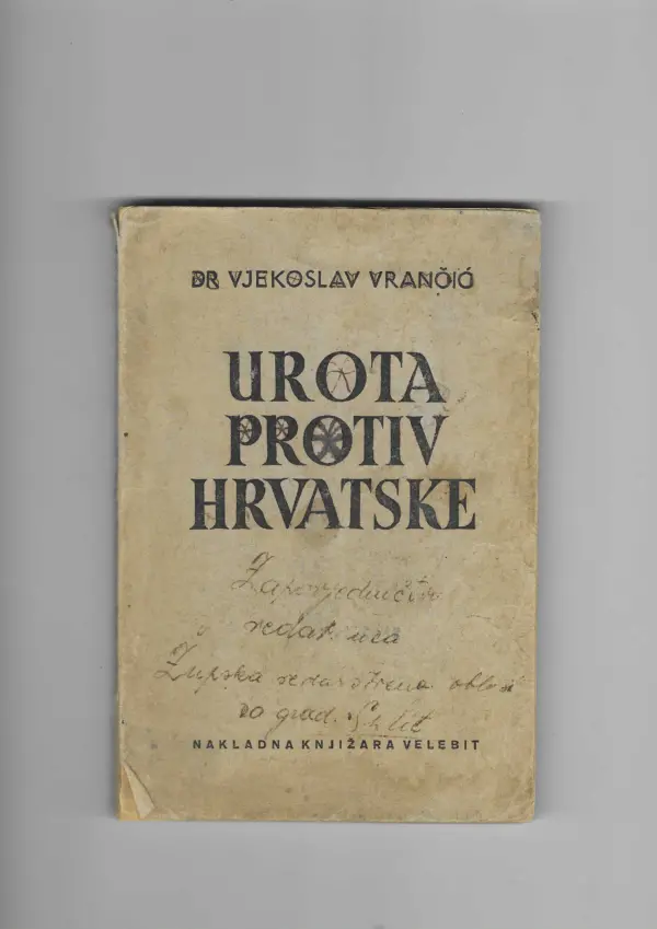 vjekoslav vrančić: urota protiv hrvatske